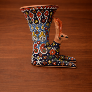 Enamel (Minakari) Pottery Deer Decorative Decanter