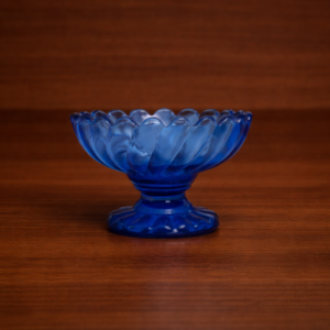 Small Blue Glass Candy Bowl
