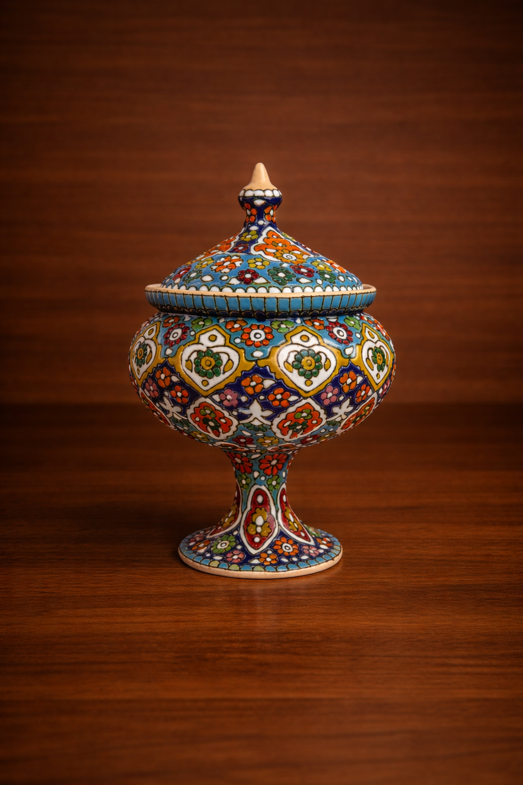 Enamel (Minakari) Pottery Candy Bowl