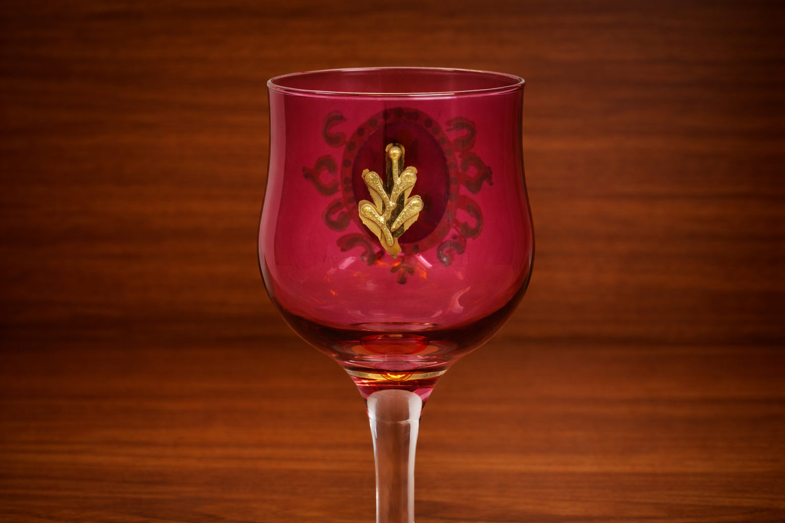 Qajar Style Ruby Wine Glasses - Image 3